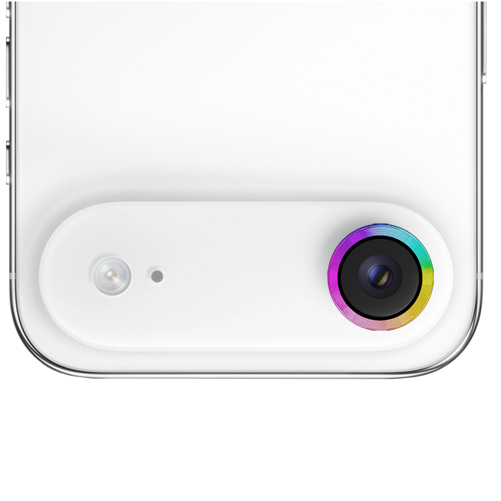 Metalowa osłona obiektywów szkło na aparat iPhone Air, kameleon (4)