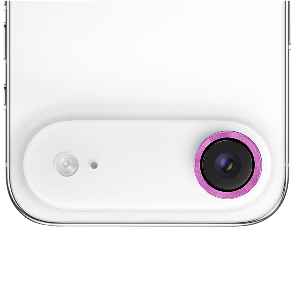 Metalowa osłona obiektywów szkło na aparat iPhone Air, różowa (2)