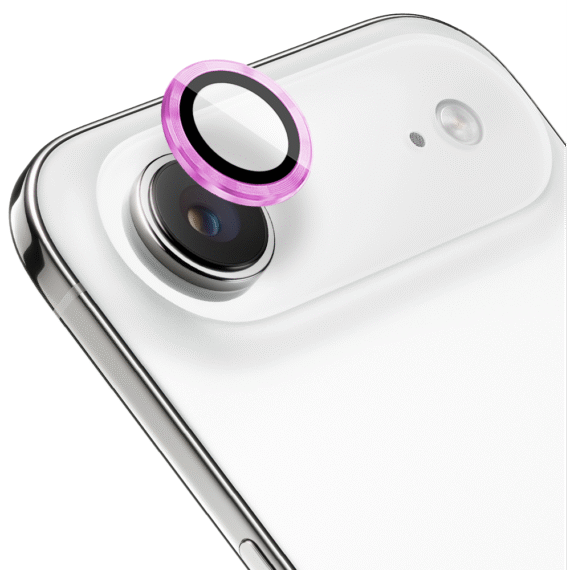 Metalowa osłona obiektywów szkło na aparat iPhone Air, różowa (5)