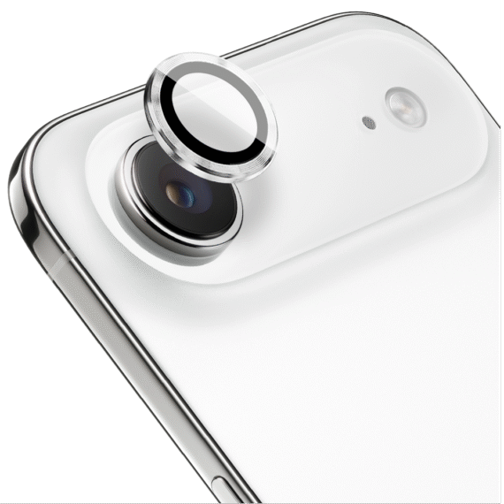 Metalowa osłona obiektywów szkło na aparat iPhone Air, srebrna (5)