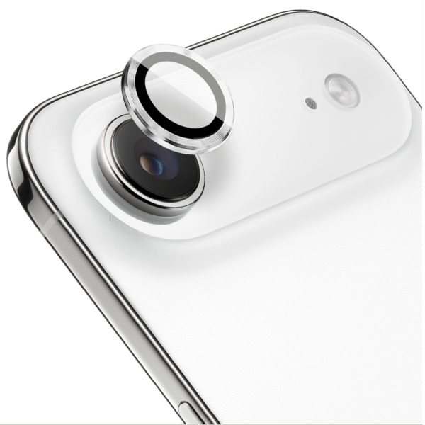 Metalowa osłona obiektywów szkło na aparat iPhone Air, srebrna (5)