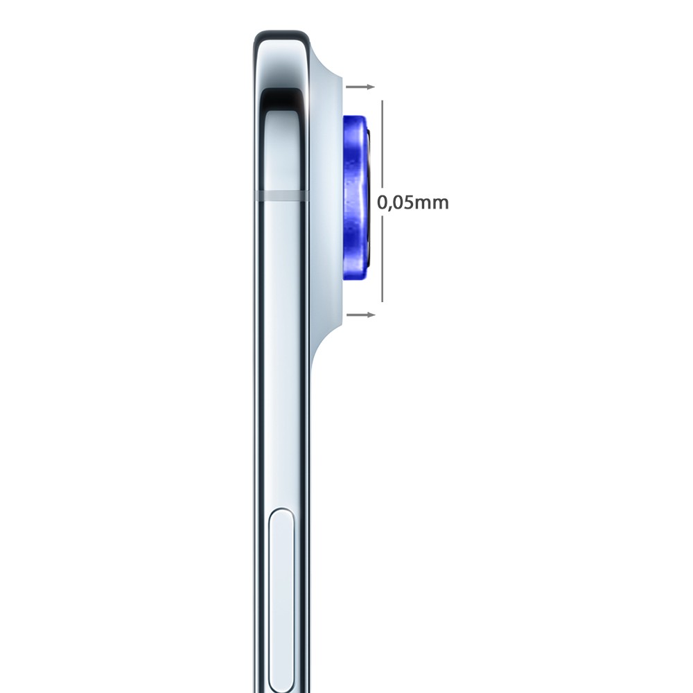 Metalowa osłona obiektywów szkło na aparat iPhone Air, ultramaryna (3)