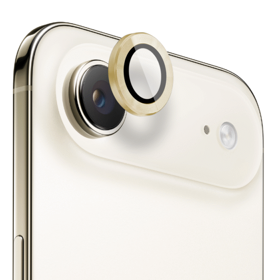 Metalowa osłona obiektywów szkło na aparat iPhone Air, złota (1)