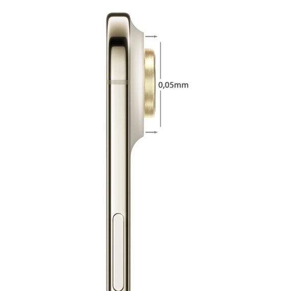 Metalowa osłona obiektywów szkło na aparat iPhone Air, złota (3)