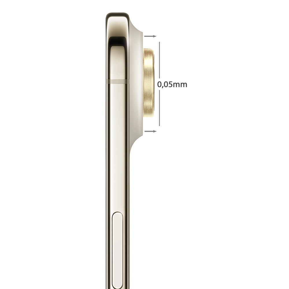 Metalowa osłona obiektywów szkło na aparat iPhone Air, złota (3)