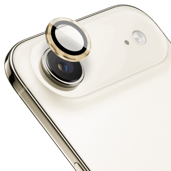 Metalowa osłona obiektywów szkło na aparat iPhone Air, złota (5)