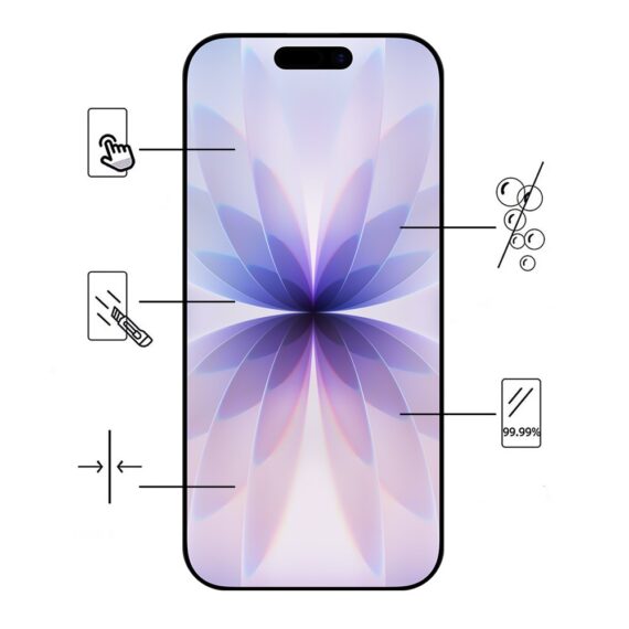 Szkło hartowane wzmacniane 9H na ekran do iPhone 17-1