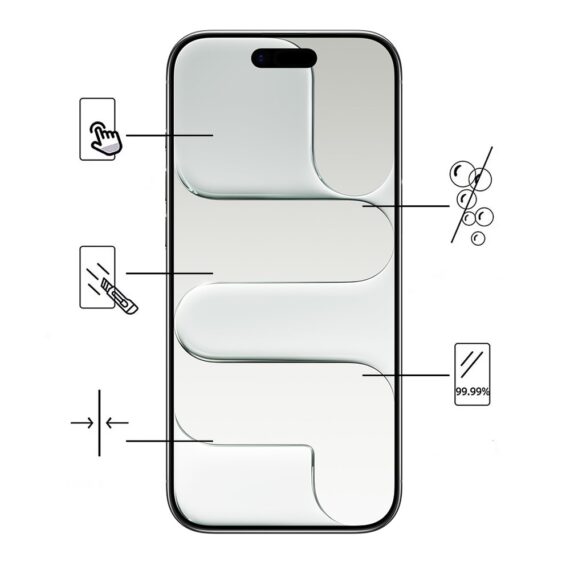 Szkło hartowane wzmacniane 9H na ekran do iPhone Air-1