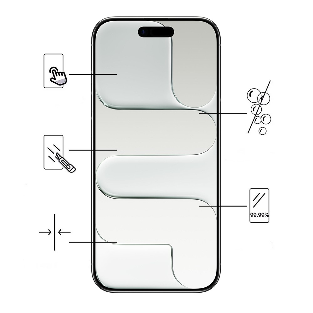 Szkło hartowane wzmacniane 9H na ekran do iPhone Air-1