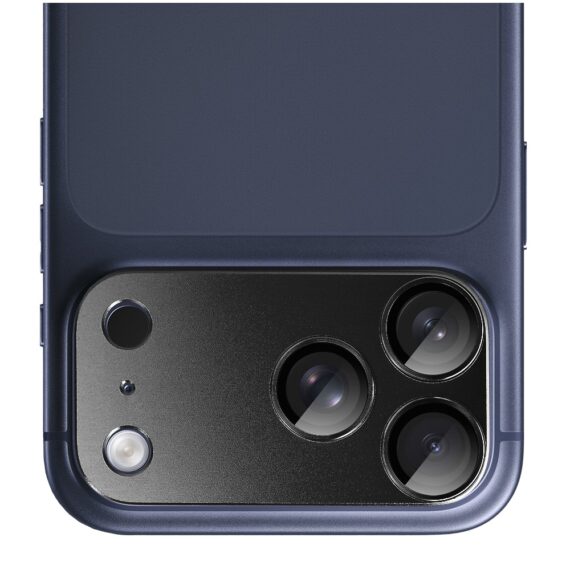 iPhone-17-Pro-gladka-metalowa-oslona-na-caly-panel-aparatu-wbudowane-szkla-9H-czarnaczarny popraw