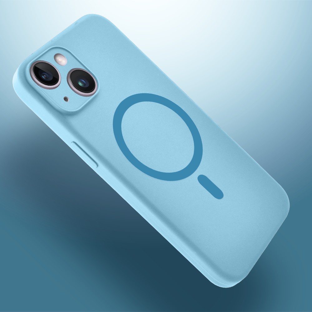 Etui do iPhone 14, silikonowe z MagSafe, mikrofibr (3)