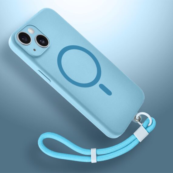 Etui do iPhone 15, silikonowe z MagSafe, mikrofibr (5)