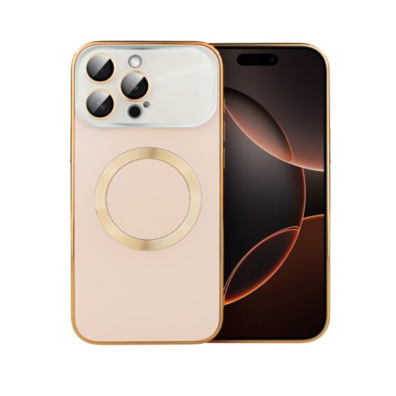 Etui do iPhone 16 Pro Max Noble Brush z MagSafe i osłoną na aparat, złote Obszar kompozycji 0
