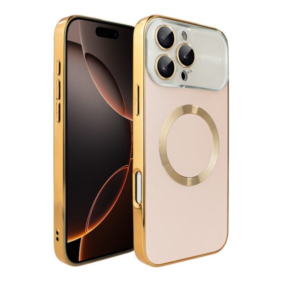 Etui do iPhone 16 Pro Max Noble Brush z MagSafe i osłoną na aparat, złote Obszar kompozycji 1