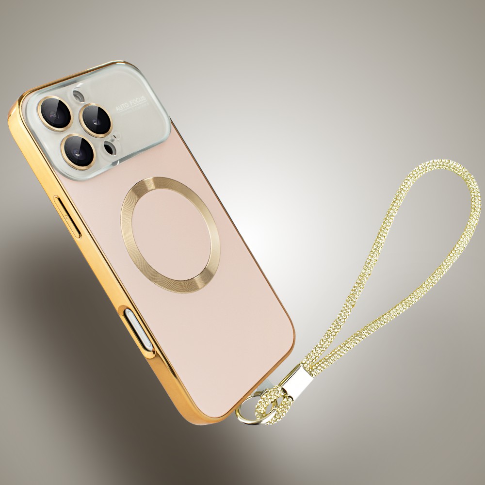 Etui do iPhone 16 Pro Max Noble Brush z MagSafe i osłoną na aparat, złote Obszar kompozycji 4