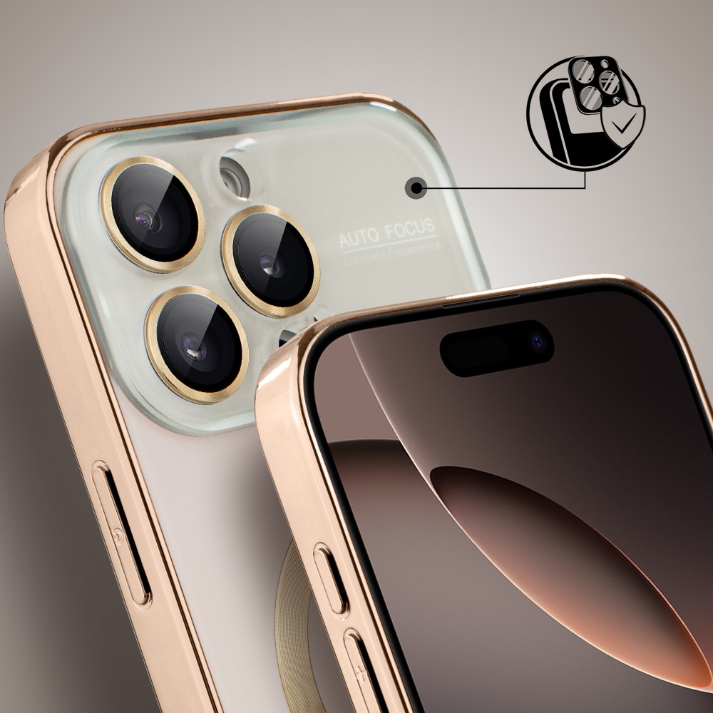 Etui do iPhone 16 Pro Noble Brush z MagSafe i osłoną na aparat, brązowe (3)