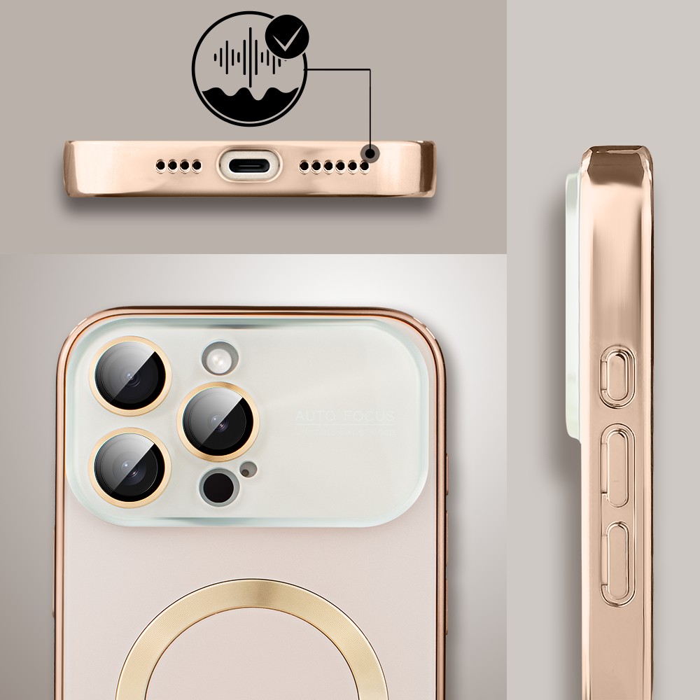 Etui do iPhone 16 Pro Noble Brush z MagSafe i osłoną na aparat, brązowe (4)