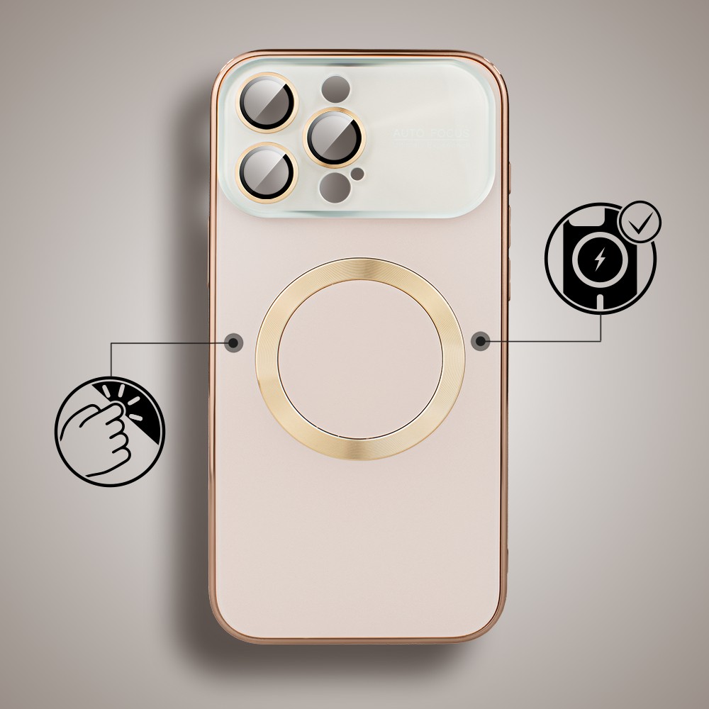 Etui do iPhone 16 Pro Noble Brush z MagSafe i osłoną na aparat, brązowe (8)