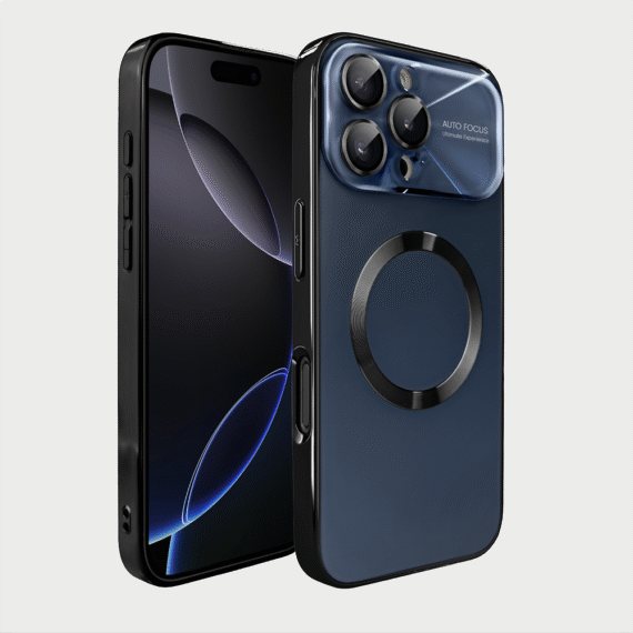 Etui do iPhone 16 Pro Noble Brush z MagSafe i osłoną na aparat, czarny granat (2) Etui do iPhone 16 Pro Noble Brush z MagSafe i osłoną na aparat, czarny granat (2)