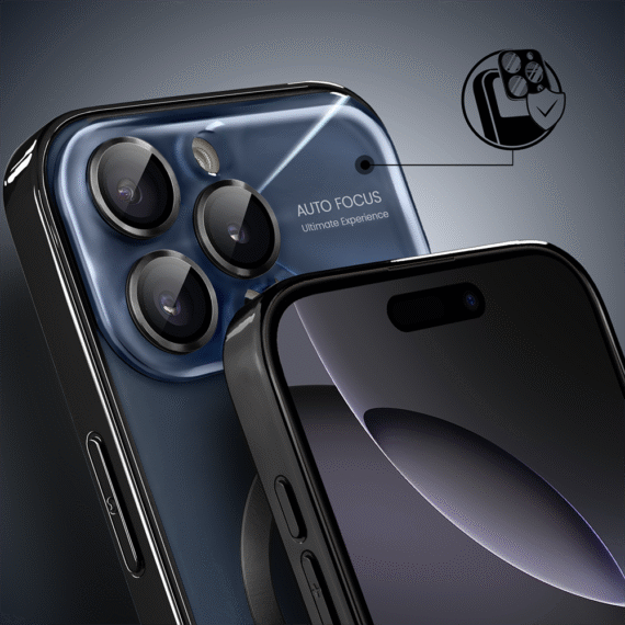 Etui do iPhone 16 Pro Noble Brush z MagSafe i osłoną na aparat, czarny granat (6) Etui do iPhone 16 Pro Noble Brush z MagSafe i osłoną na aparat, czarny granat (6)