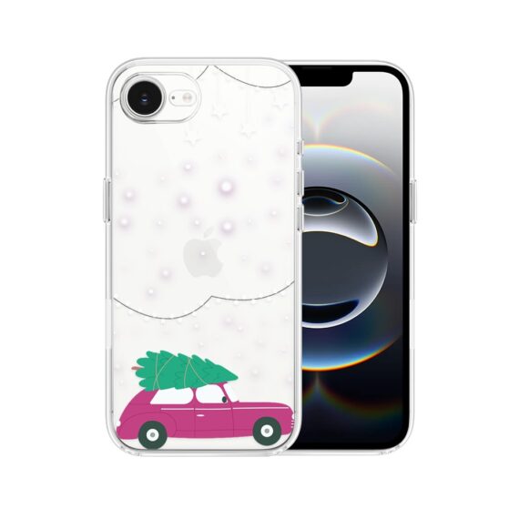 Etui do iPhone 16e, podróż do świąt, przeźroczyste 16 e-1