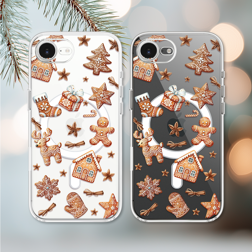 Etui do iPhone 16e z MagSafe, magia pierniczków, przeźroczyste 16 e-3