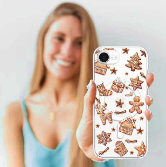 Etui do iPhone 16e z MagSafe, magia pierniczków, przeźroczyste 16 e-5