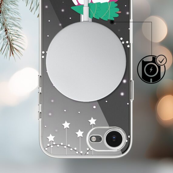 Etui do iPhone 16e z MagSafe, podróż do świąt, przeźroczyste 16 e-4