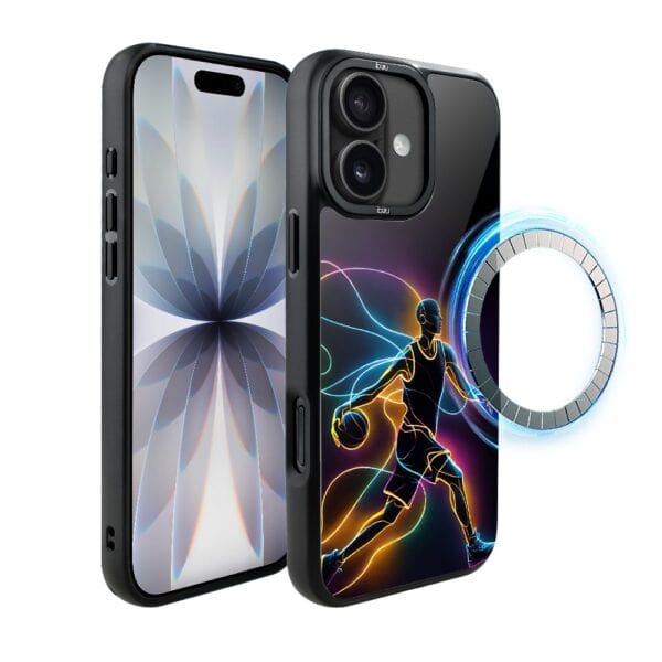 Etui do iPhone 17 IBIZU DropGuard Matt z MagSafe, #ElectroMove, Duch koszykówki