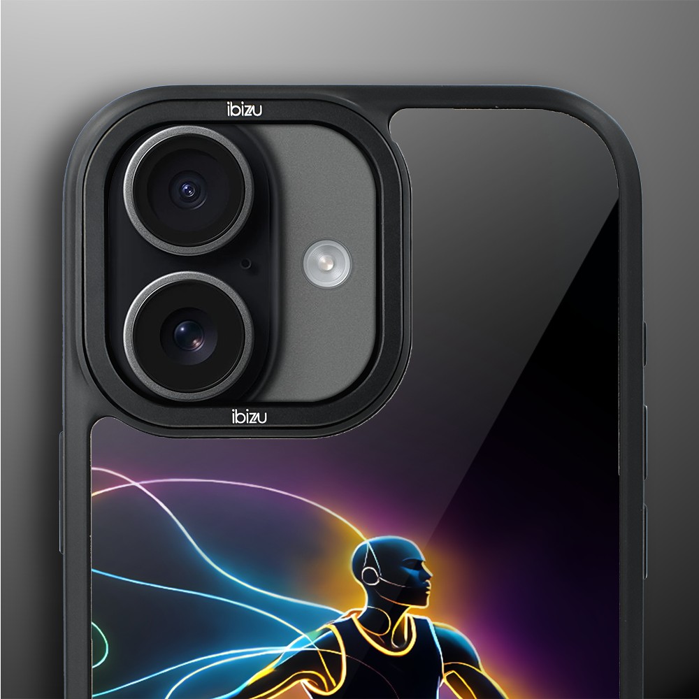 Etui do iPhone 17 IBIZU DropGuard Matt z MagSafe, Barwy Szkła, #ElectroMove, Duch koszykówki (6)