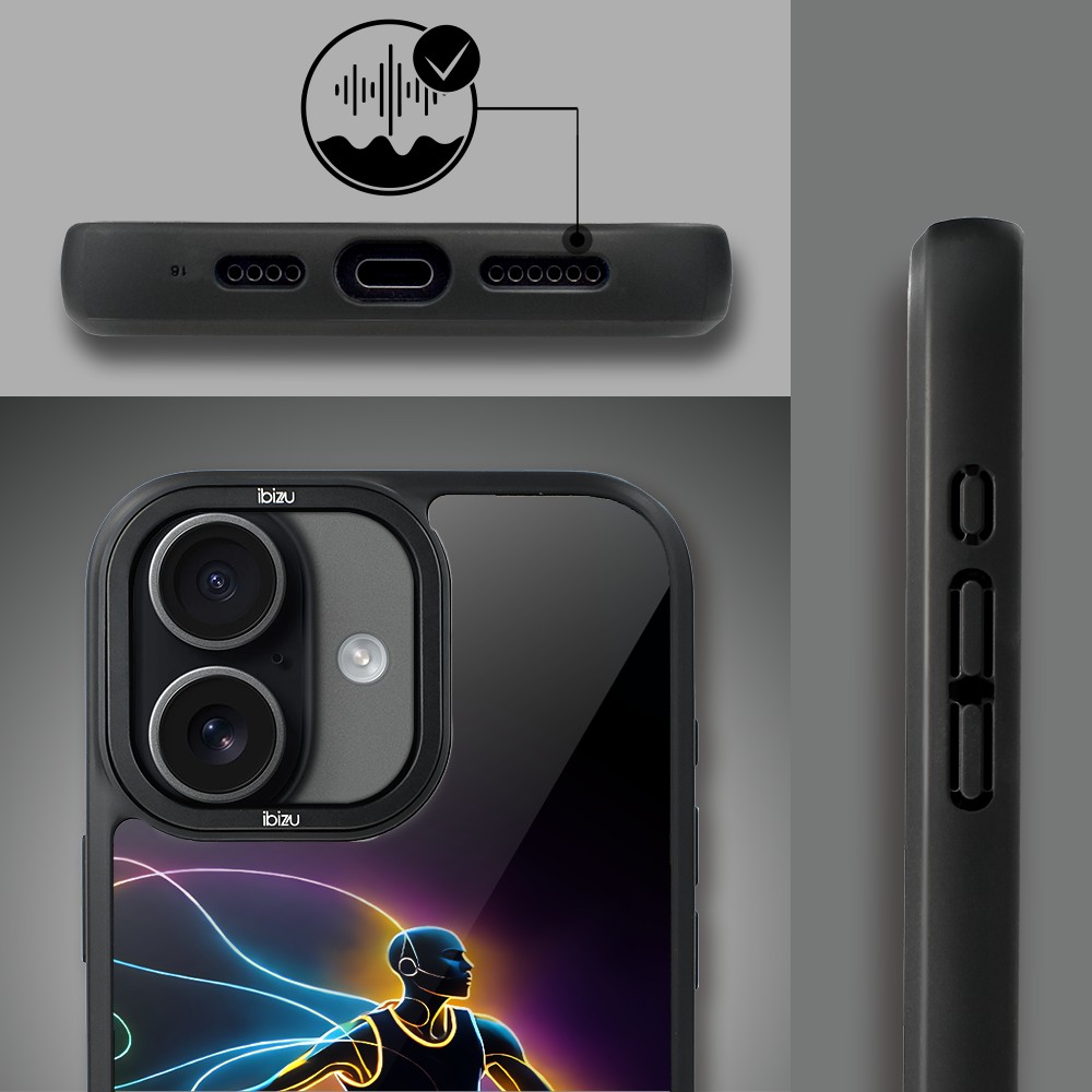Etui do iPhone 17 IBIZU DropGuard Matt z MagSafe, Barwy Szkła, #ElectroMove, Duch koszykówki (7)