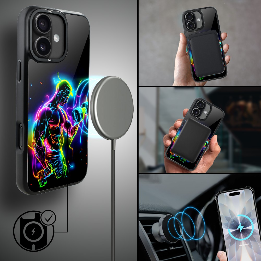 Etui do iPhone 17 IBIZU DropGuard Matt z MagSafe, Barwy Szkła, #ElectroMove, Jest moc (3)