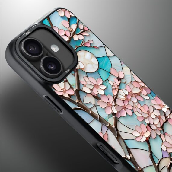 Etui do iPhone 17 IBIZU DropGuard Matt z MagSafe, Barwy Szkła, Księżycowa Wiśnia (2)