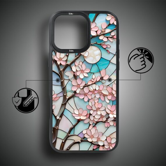 Etui do iPhone 17 IBIZU DropGuard Matt z MagSafe, Barwy Szkła, Księżycowa Wiśnia (4)