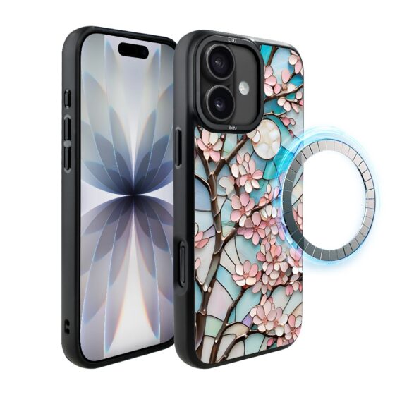 Etui do iPhone 17 IBIZU DropGuard Matt z MagSafe, Barwy Szkła, Księżycowa Wiśnia (5)