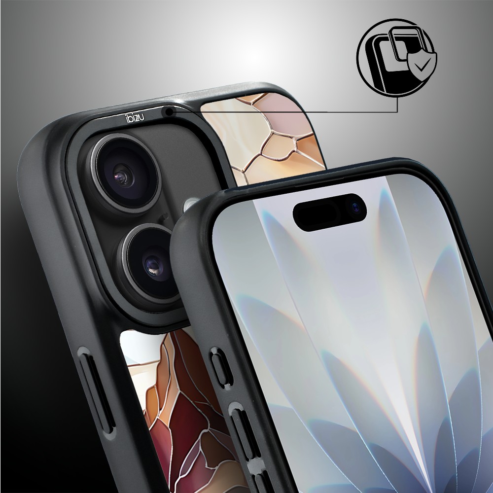 Etui do iPhone 17 IBIZU DropGuard Matt z MagSafe, Barwy Szkła, Pustynny spokój (1)