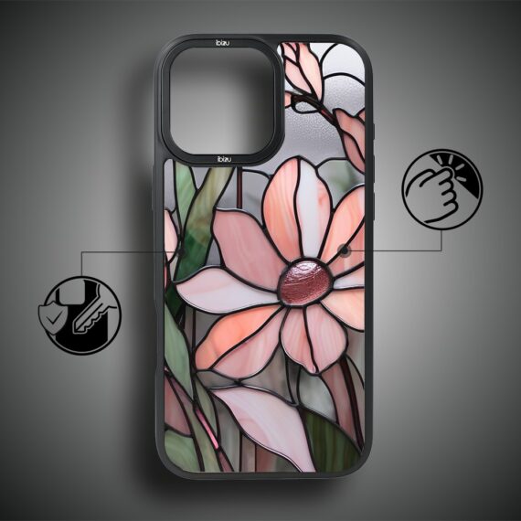 Etui do iPhone 17 IBIZU DropGuard Matt z MagSafe, Barwy Szkła, Różowa magnolia (4)