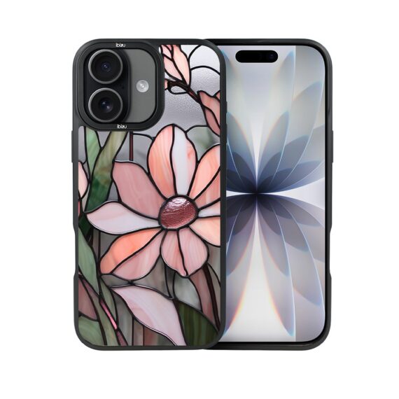 Etui do iPhone 17 IBIZU DropGuard Matt z MagSafe, Barwy Szkła, Różowa magnolia (6)