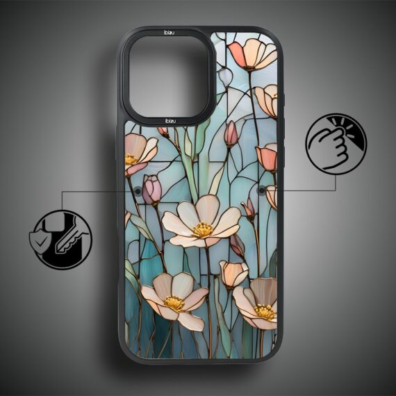 Etui do iPhone 17 IBIZU DropGuard Matt z MagSafe, Barwy Szkła, Szept kwiatów polnych (4)