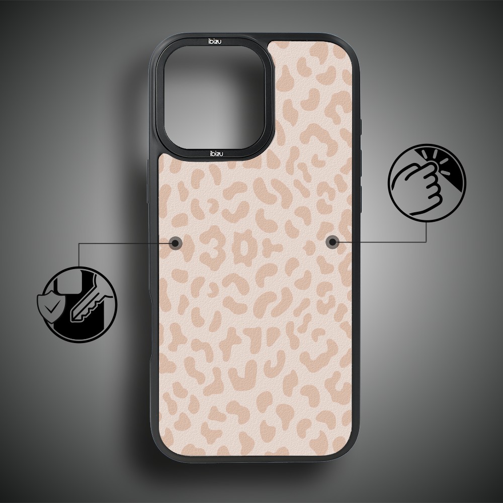 Etui do iPhone 17 IBIZU DropGuard Matt z MagSafe, Boho, Delikatna panterka (4)