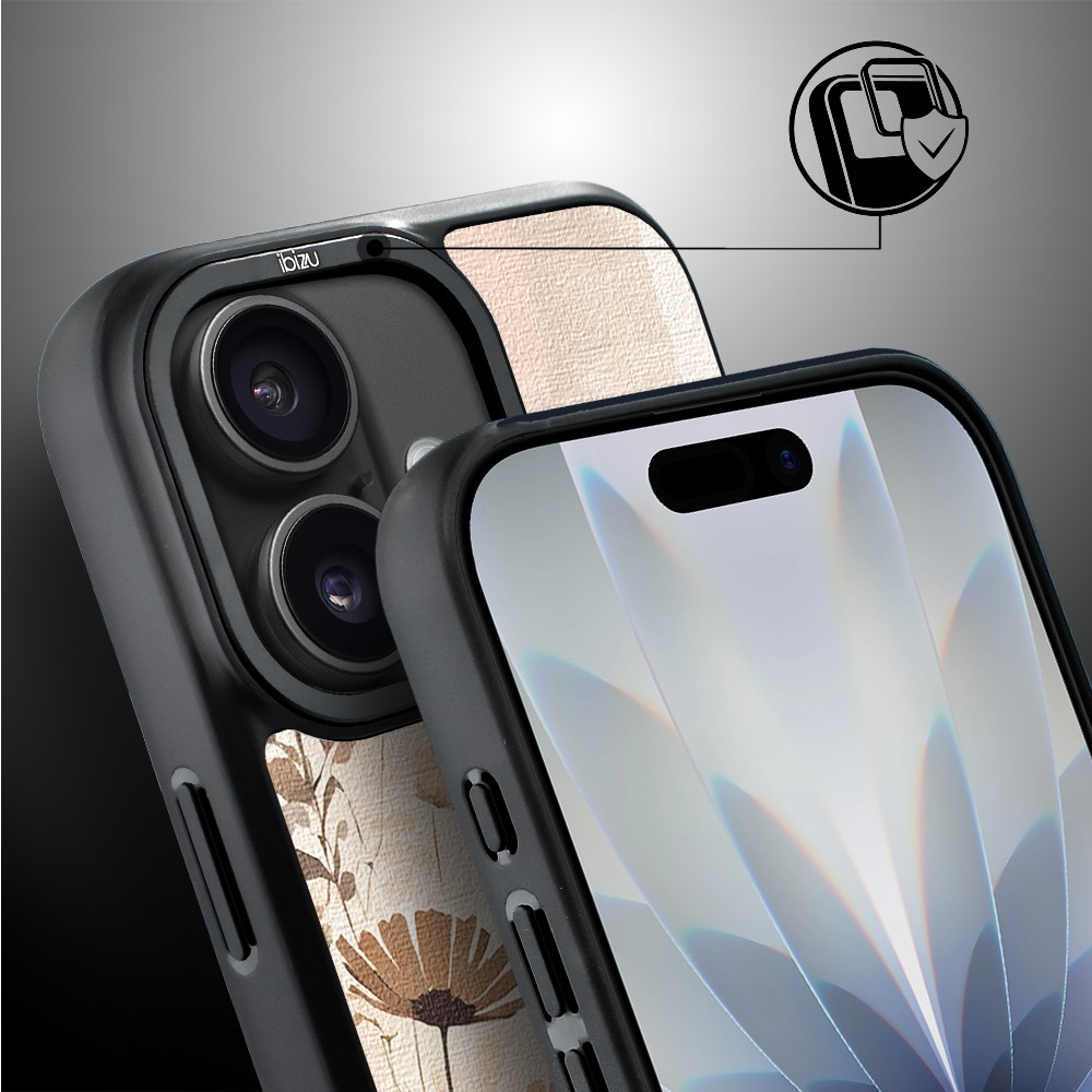 Etui do iPhone 17 IBIZU DropGuard Matt z MagSafe, Boho, Kwiatowa łąka (1)