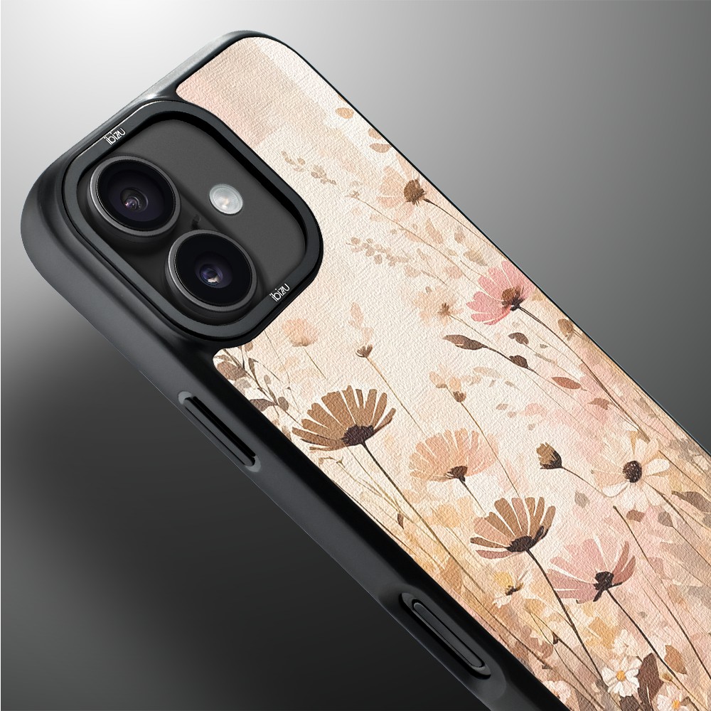 Etui do iPhone 17 IBIZU DropGuard Matt z MagSafe, Boho, Kwiatowa łąka (2)
