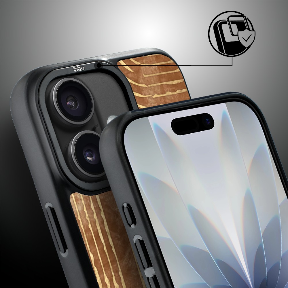 Etui do iPhone 17 IBIZU DropGuard Matt z MagSafe, Boho, Piaskowy labirynt (8)