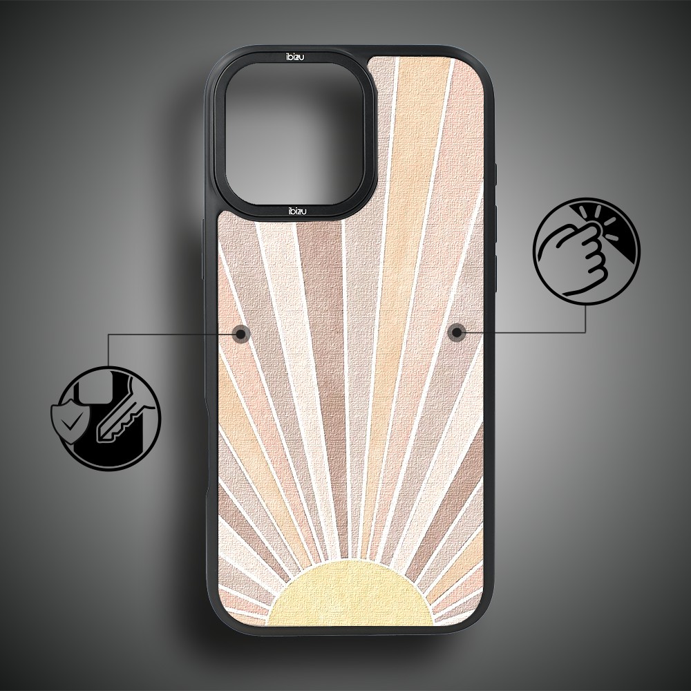 Etui do iPhone 17 IBIZU DropGuard Matt z MagSafe, Boho, Wschód słońca (3)
