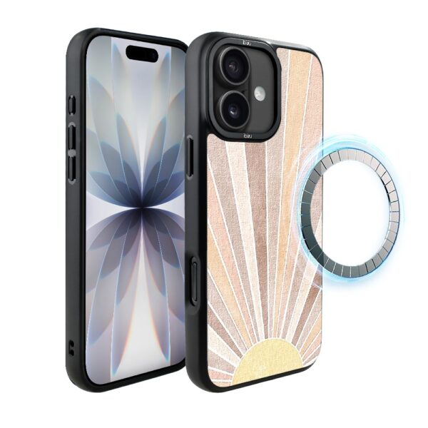 Etui do iPhone 17 IBIZU DropGuard Matt z MagSafe, Boho, Wschód słońca