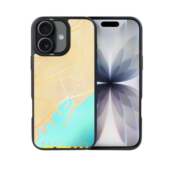 Etui do iPhone 17 IBIZU DropGuard Matt z MagSafe, Mapy Świata, Barcelona (8)