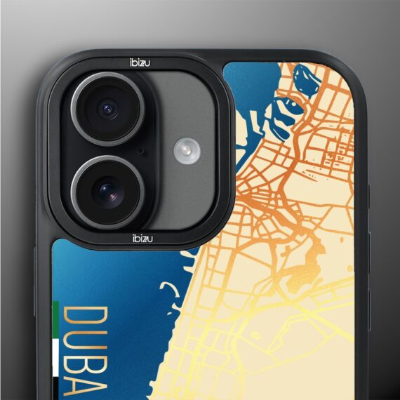 Etui do iPhone 17 IBIZU DropGuard Matt z MagSafe, Mapy Świata, Dubai (1)