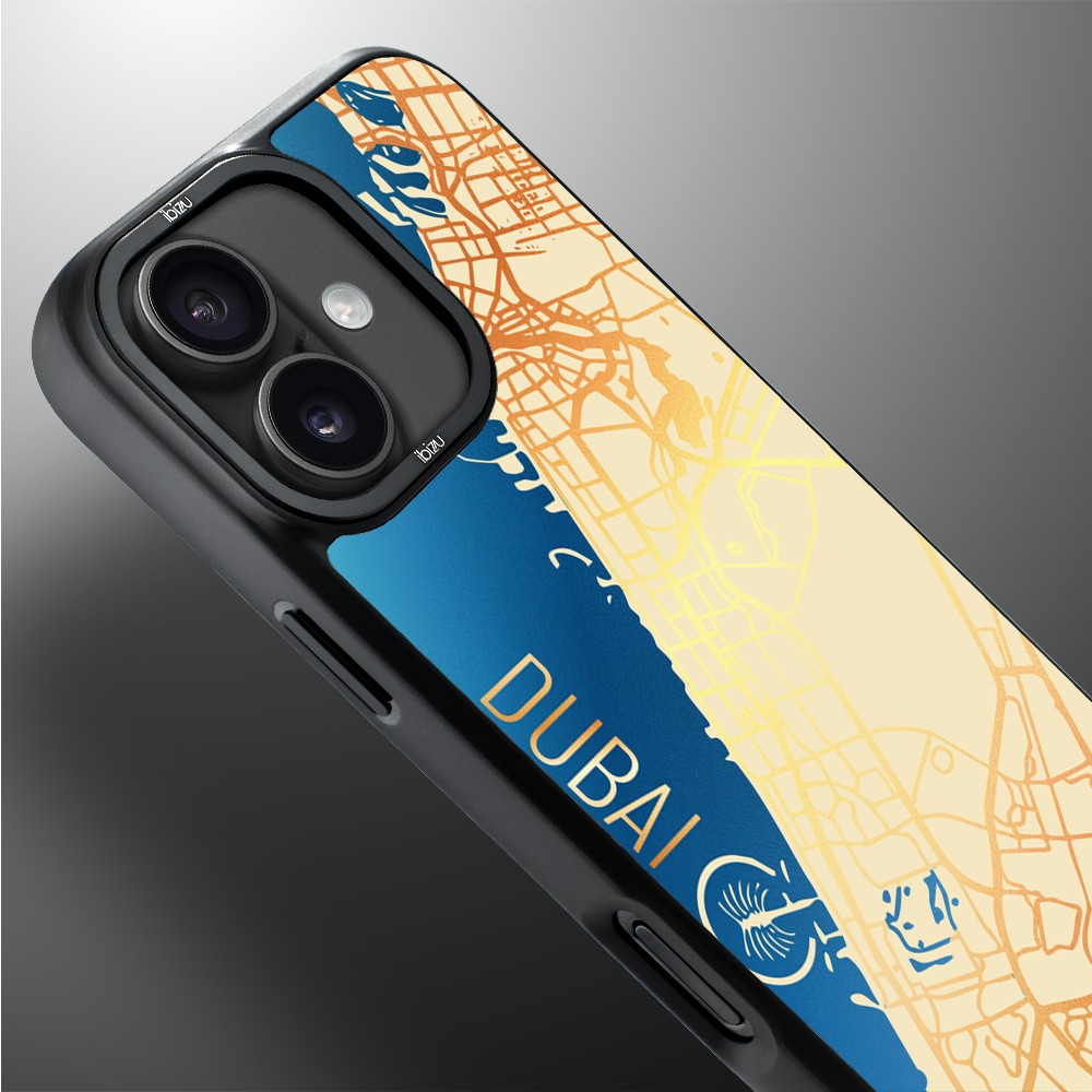 Etui do iPhone 17 IBIZU DropGuard Matt z MagSafe, Mapy Świata, Dubai (4)