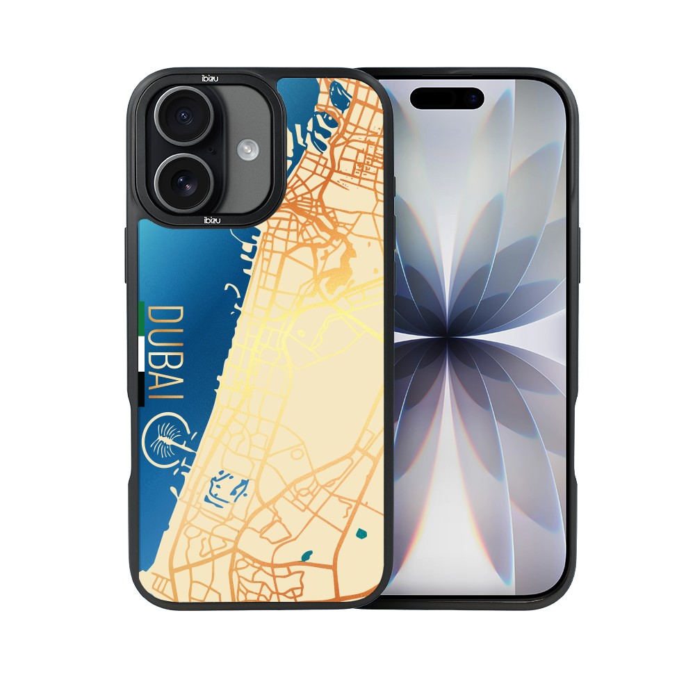 Etui do iPhone 17 IBIZU DropGuard Matt z MagSafe, Mapy Świata, Dubai (8)