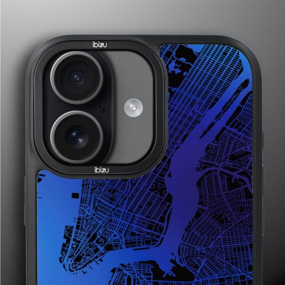 Etui do iPhone 17 IBIZU DropGuard Matt z MagSafe, Mapy Świata, New York (1)
